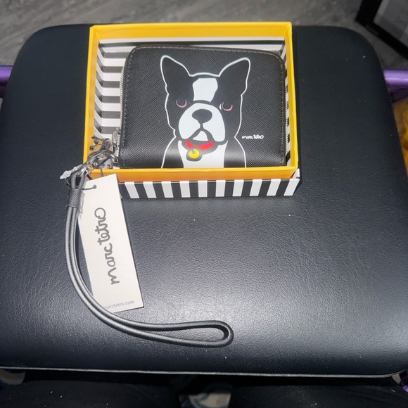 Marc Tetro Boston Terrier Dog Print Wallet - Picture 2 of 13